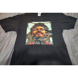 The Weeknd -T-Shirt Small Short Sleeve After Hours Album Cover Graphic Black